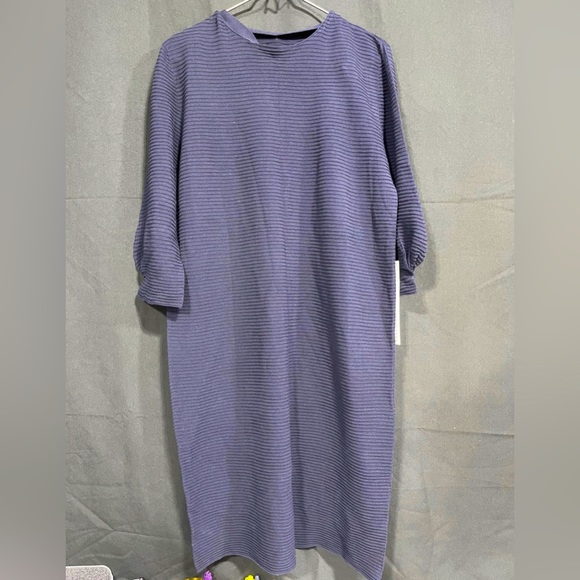 NWT brand New Archiviob Knitting Culture Navy Dress Women's Oversized Size Small - Picture 1 of 9